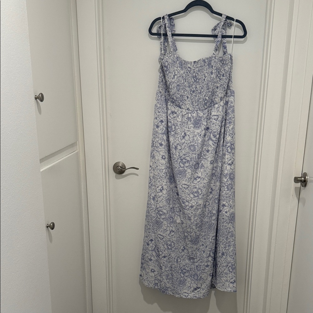 Floral Blue Women's Dress